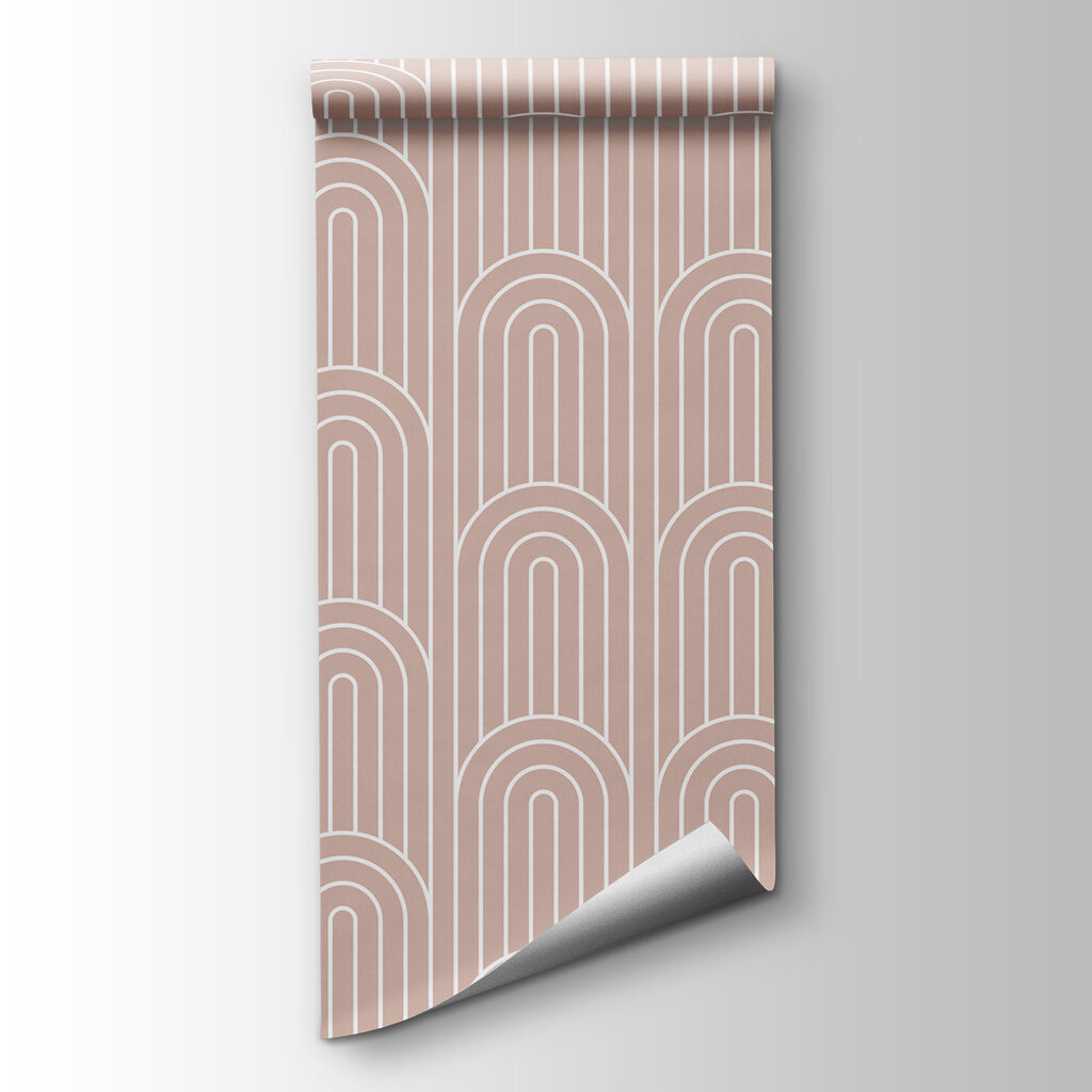 A pattern of white and pink lines