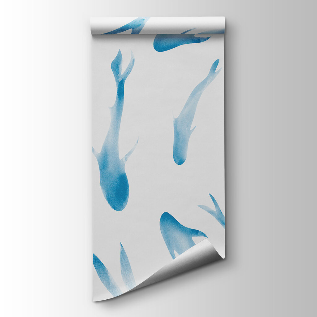 A group of blue fish