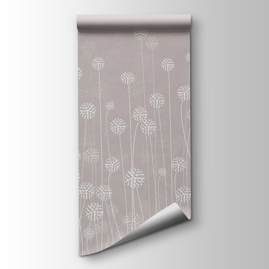 A white flowers on a gray background