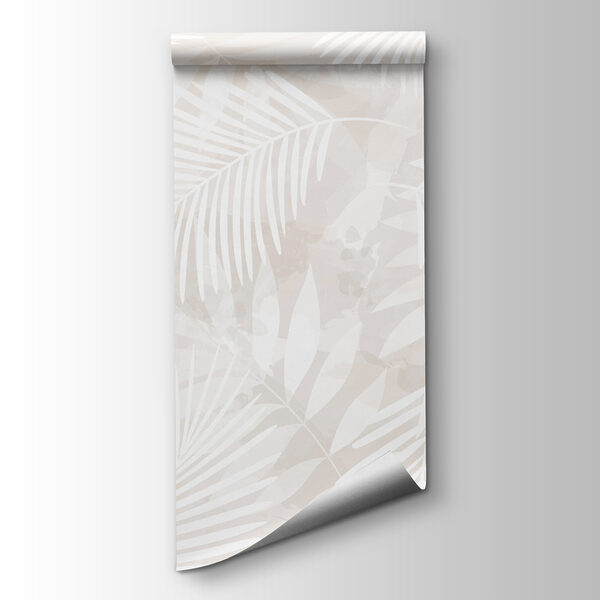 White leaves on a light background