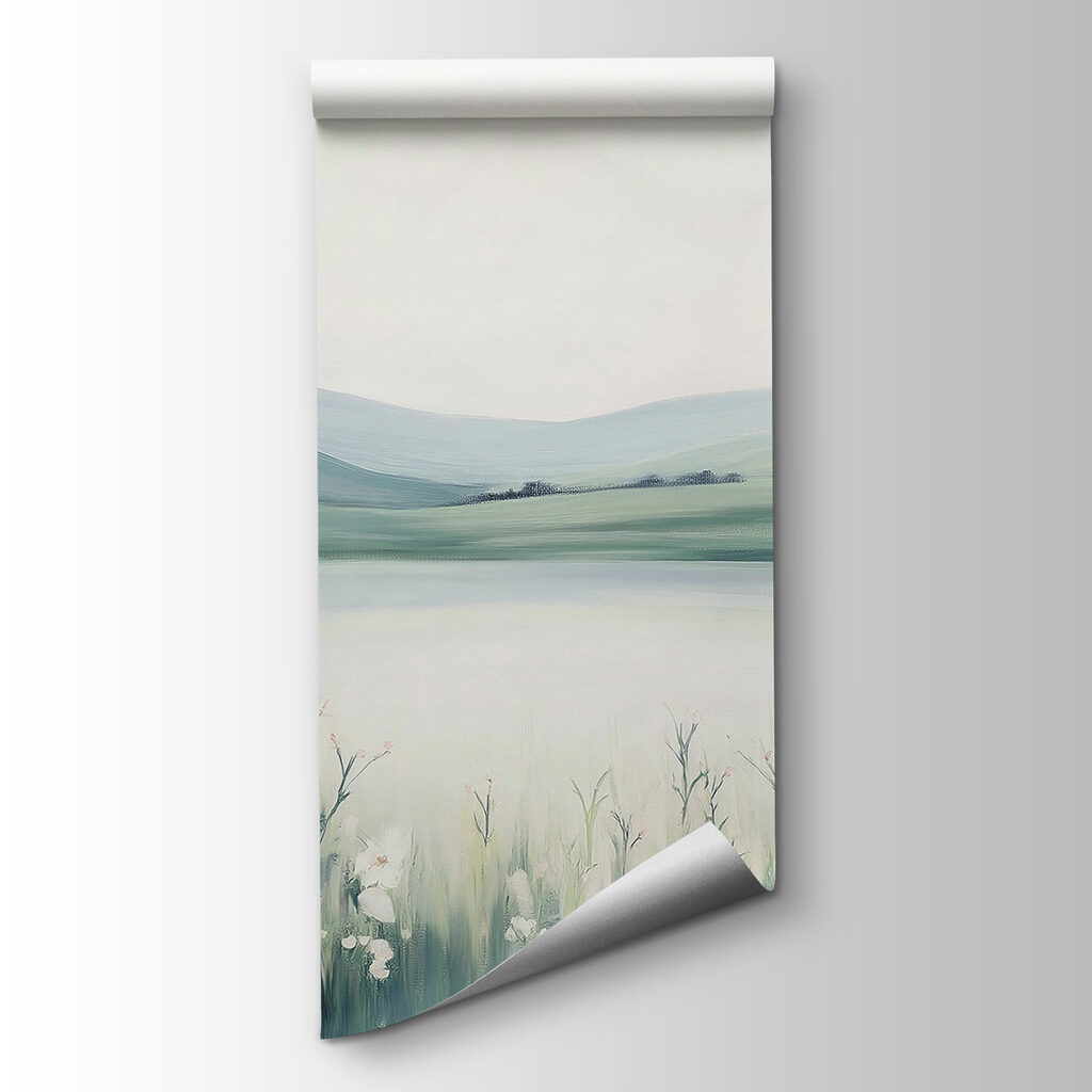 Painting of a field of flowers