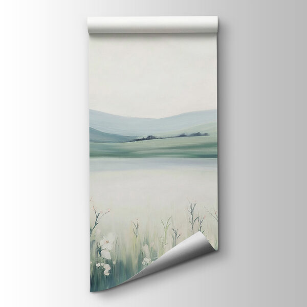 Painting of a field of flowers