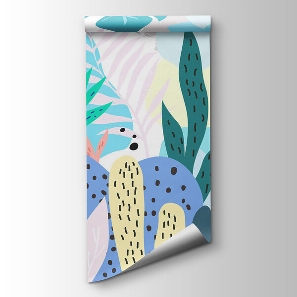 Colorful floral pattern with different colors