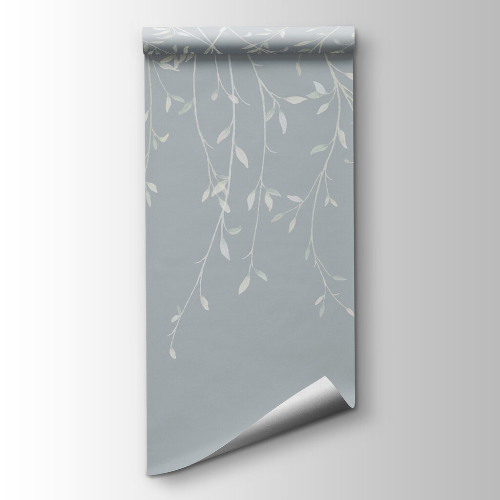 White branches with leaves on them