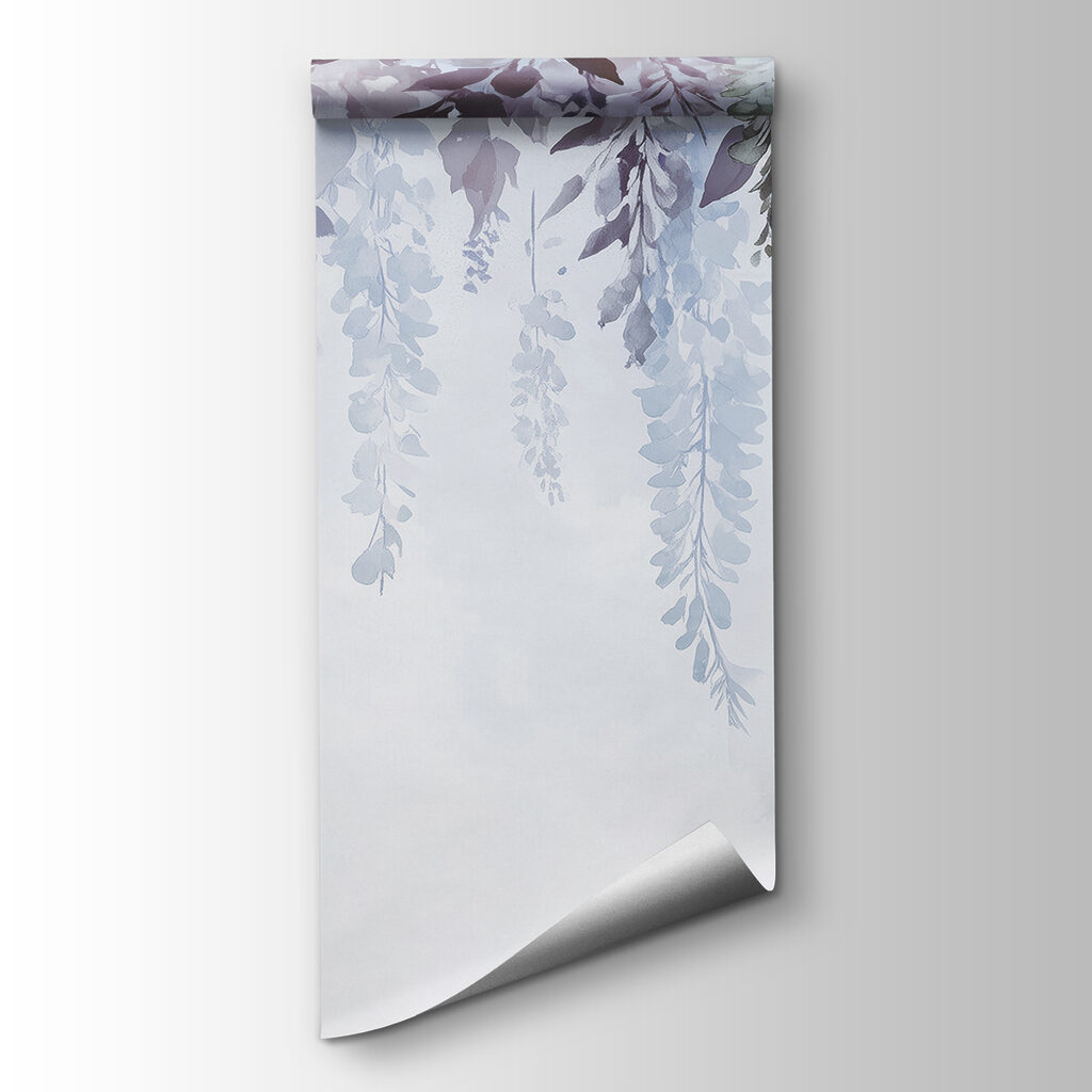 Painting of leaves and flowers