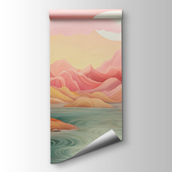 River running through a valley