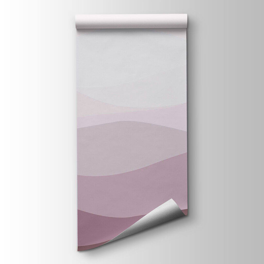 Purple and white wavy lines