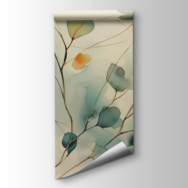 Painting of a plant with leaves Painting of a plant with leaves