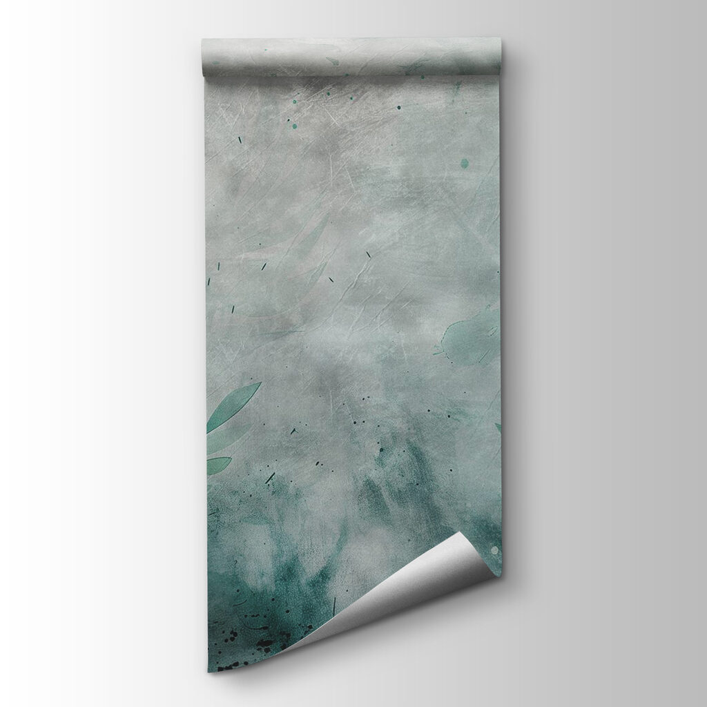 Wall with green leaves