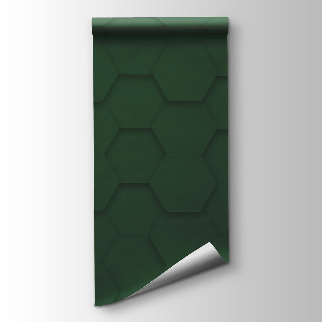 Green hexagons on a surface
