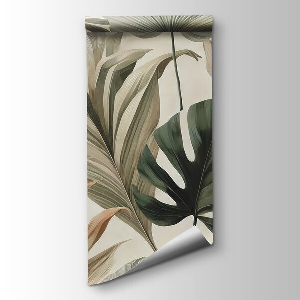 Wallpaper with leaves
