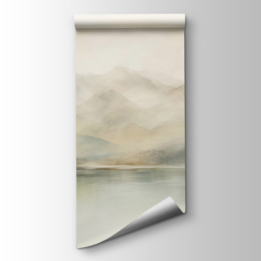 Water and mountains in the distance Water and mountains in the distance