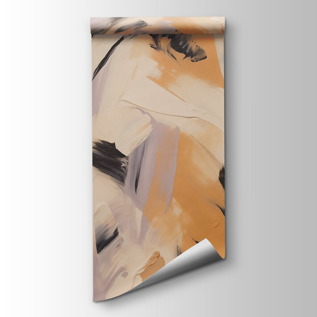 Abstract strokes in soft hues