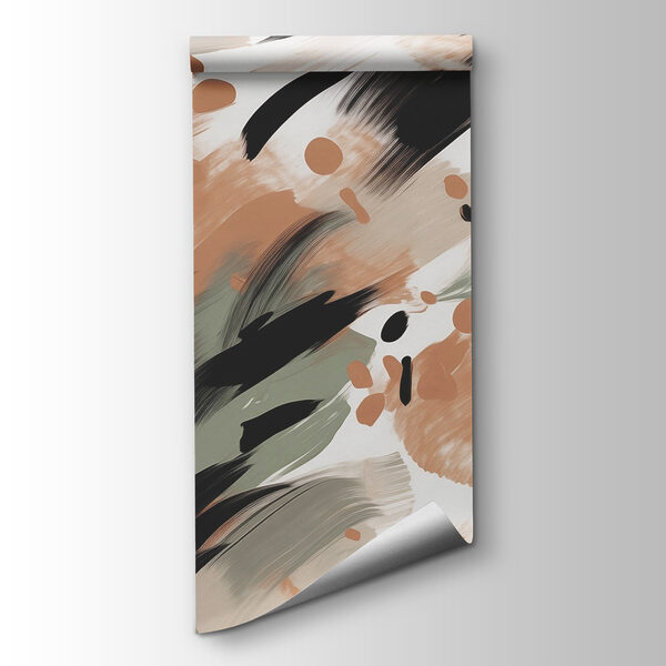 Abstract strokes in earthy tones