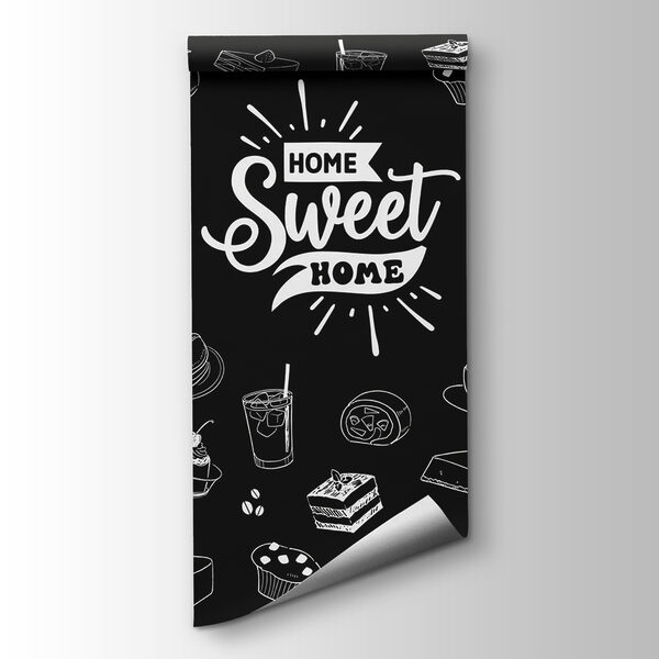 Black and white image of food