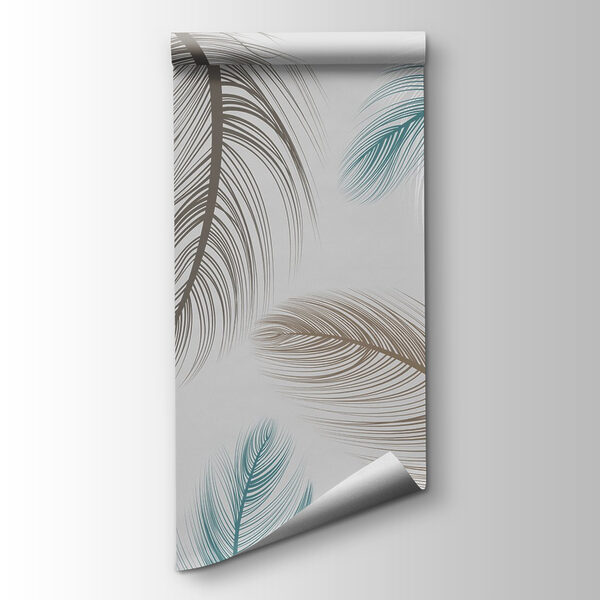 Group of feathers on a white background