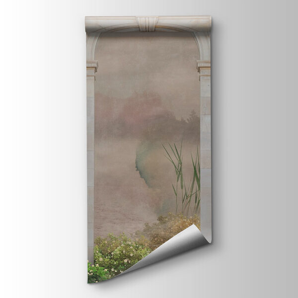 Stone archways with plants and bushes