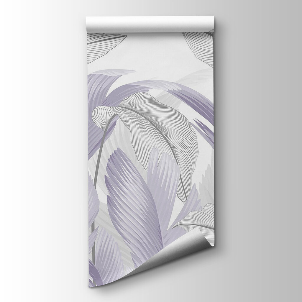 Soft pastel leaves in gentle swirls