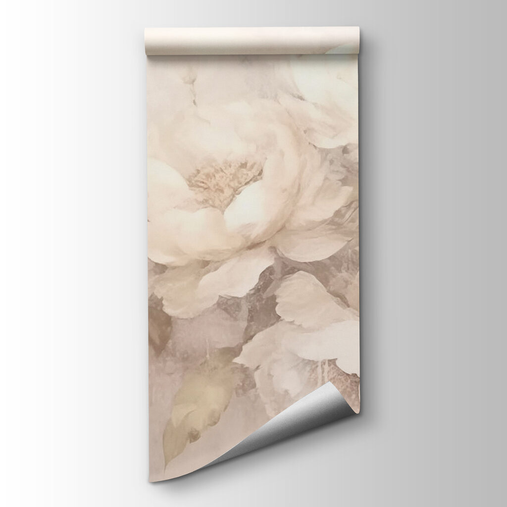 Painting of white flowers Painting of white flowers