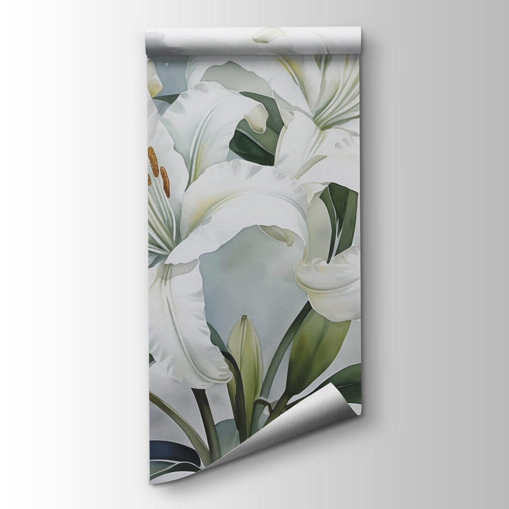 Delicate lilies in soft hues