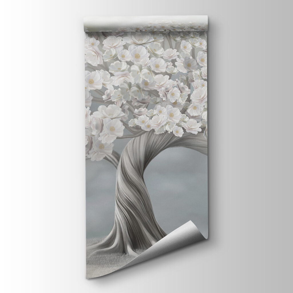 Tree with white flowers