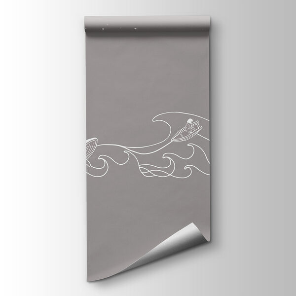 Whale and whale in the sea