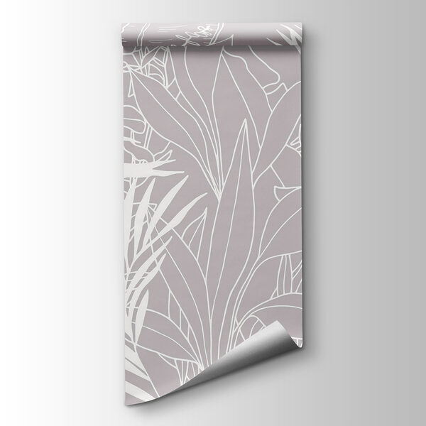 - Elegant foliage on a muted backdrop