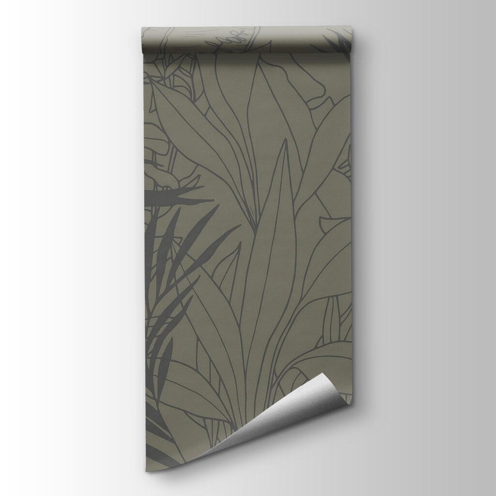 Drawing of plants and leaves