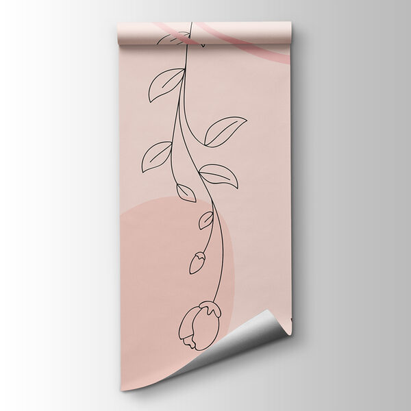 Soft florals meet abstract shapes