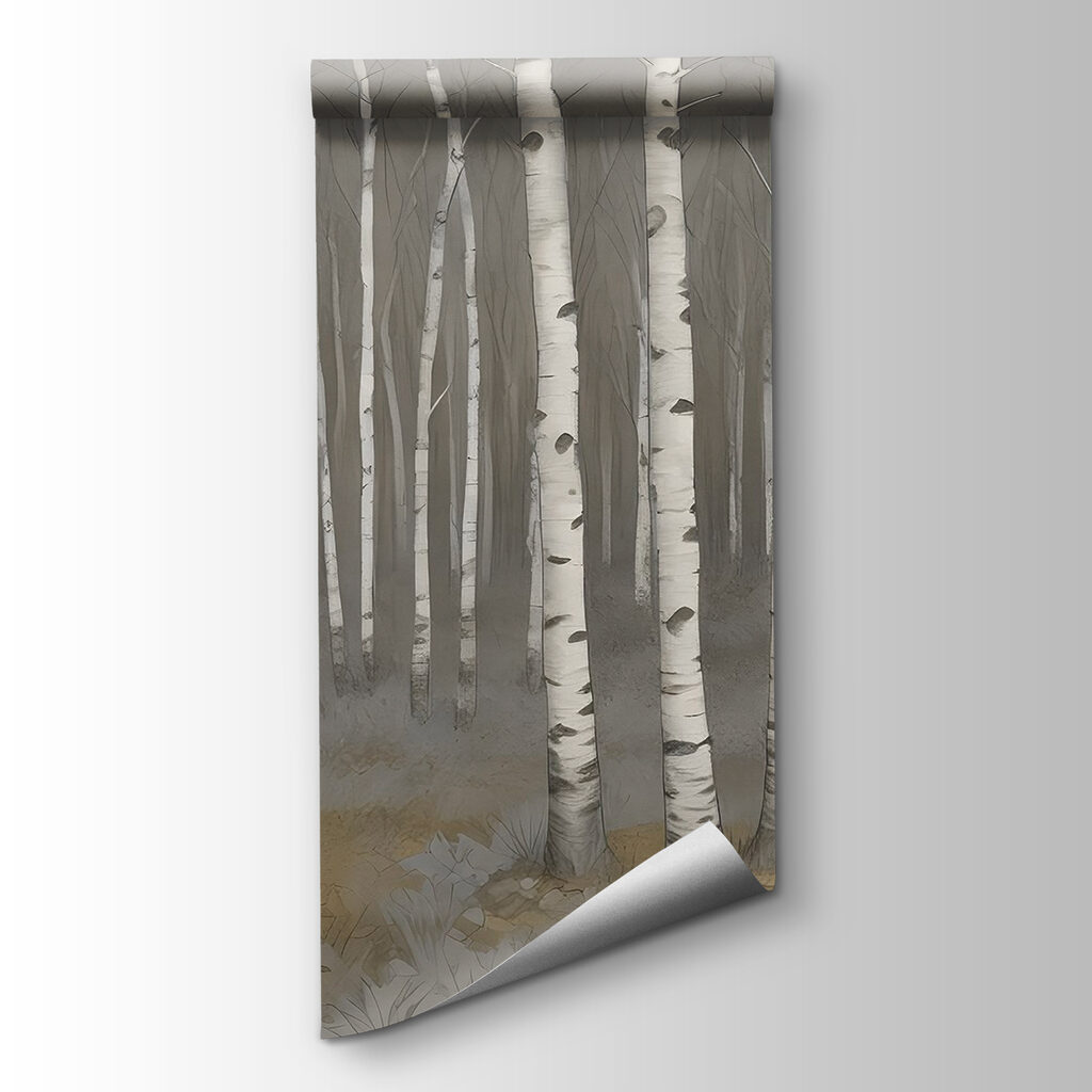 Group of trees in a forest