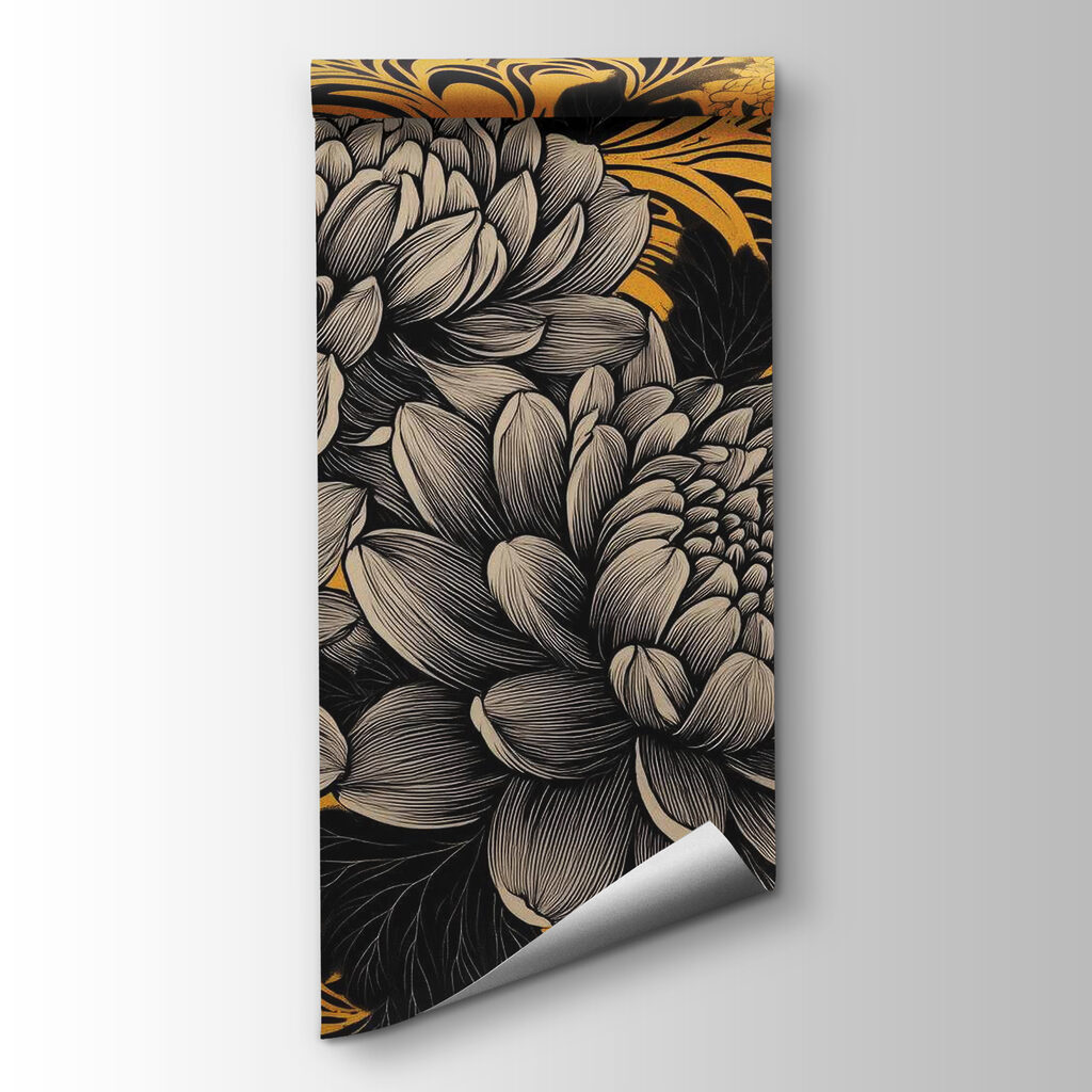 Majestic blooms in intricate design