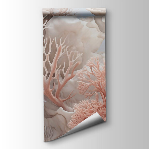 Soft coral textures in serene hues