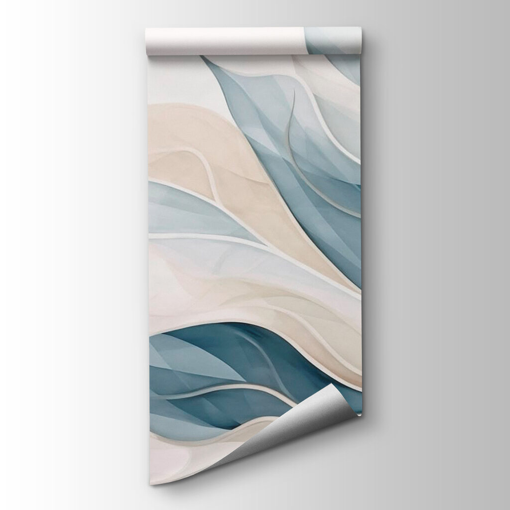 Elegant waves in soft hues