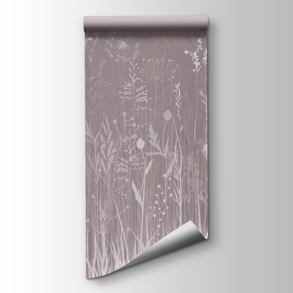 Field of flowers and grass