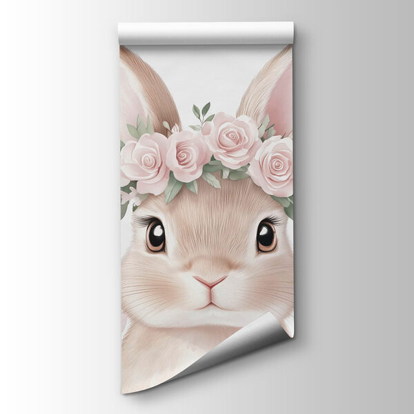 Rabbit wearing a flower crown Rabbit wearing a flower crown