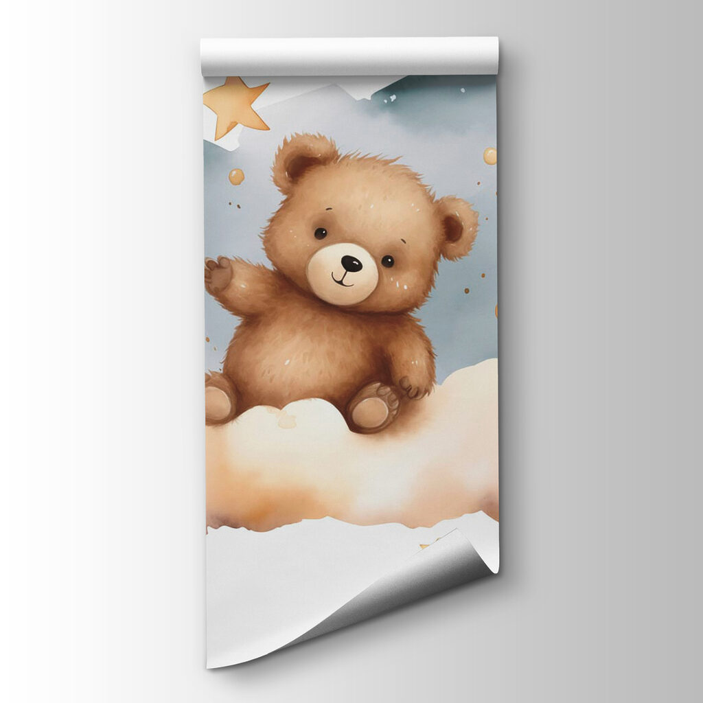 Teddy bear on a cloud