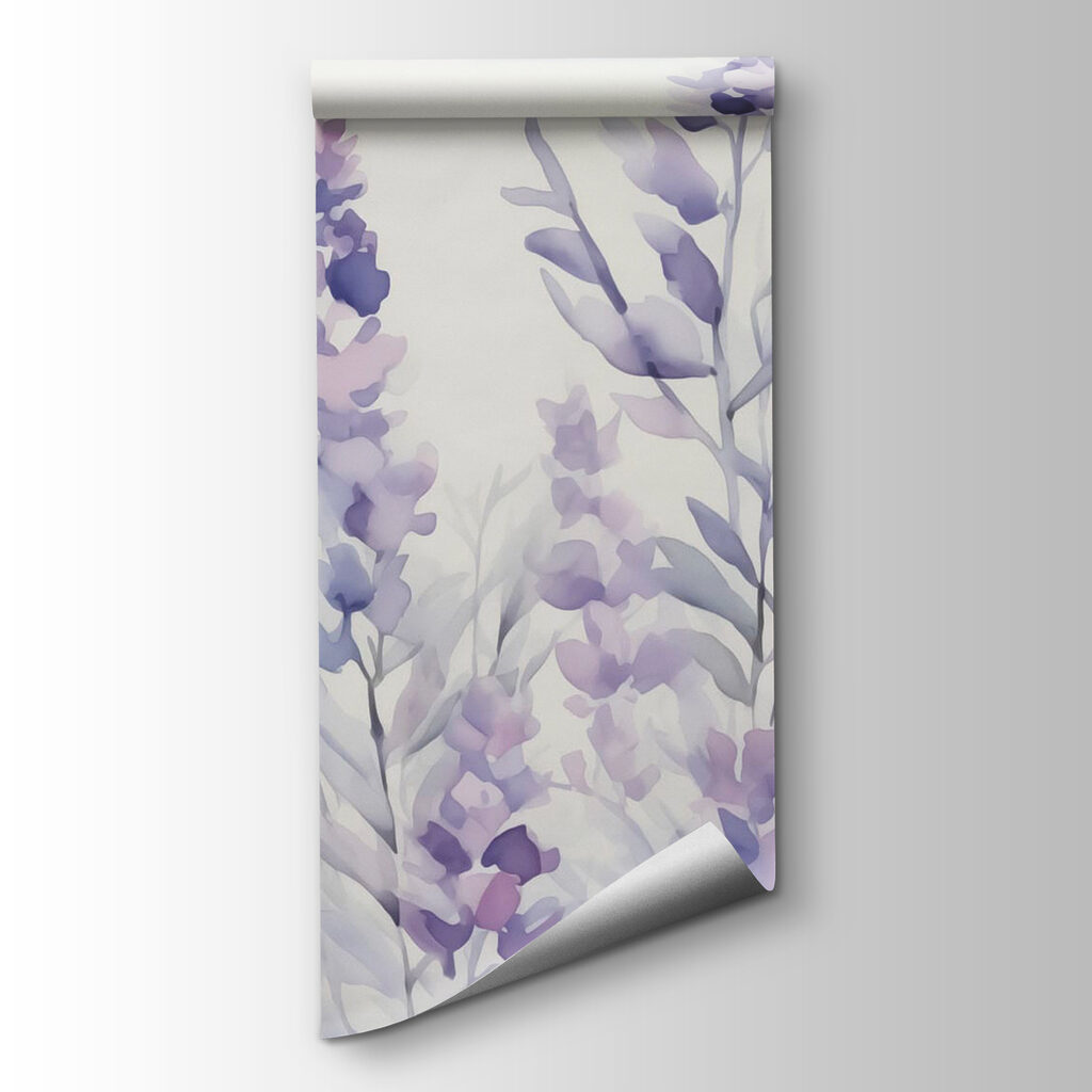 Painting of purple flowers