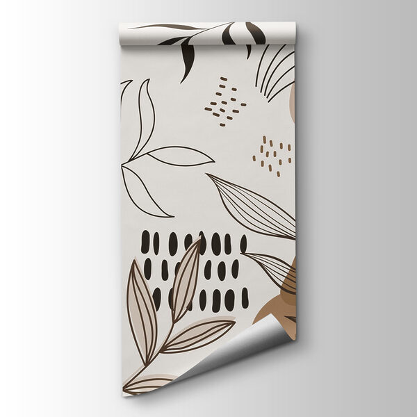 Pattern of leaves and flowers