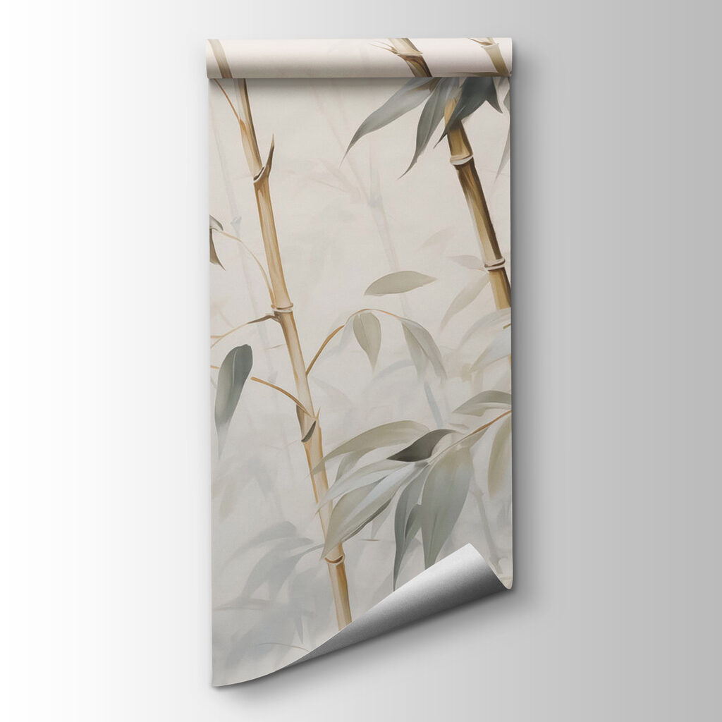 Bamboo in soft, serene tones
