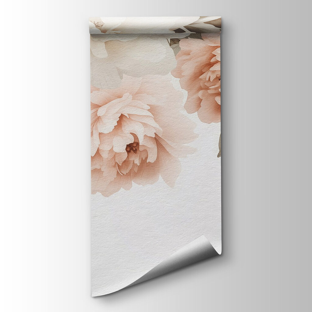 Group of flowers with leaves