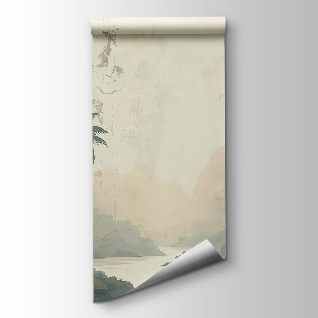 River with trees and mountains