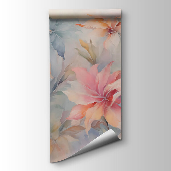 Painting of flowers on a surface