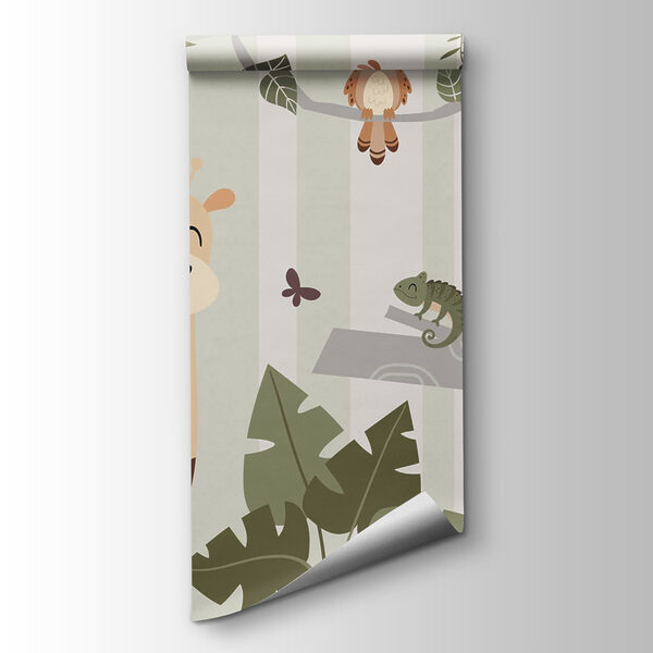 Cartoon of animals in a jungle