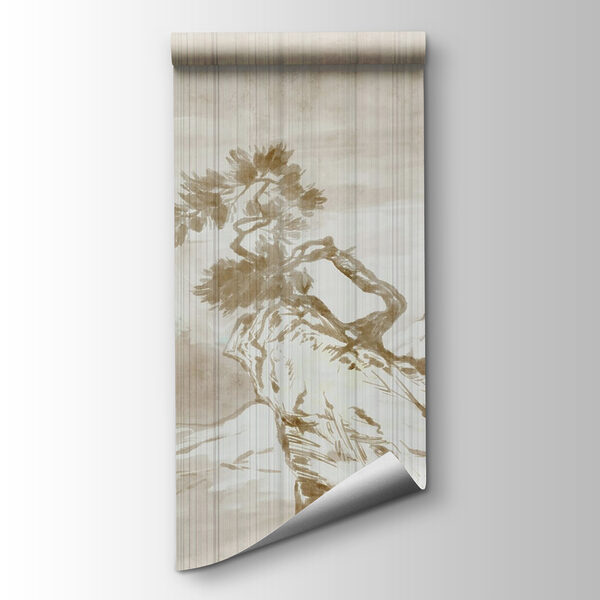 Painting of mountains and trees