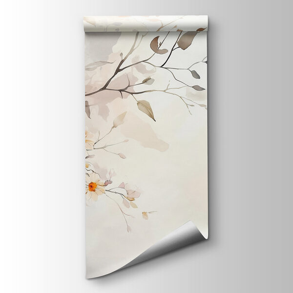 Painting of flowers on a white background