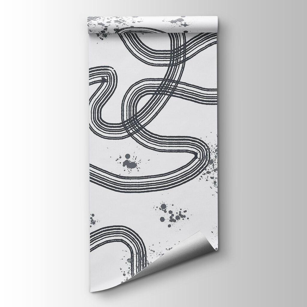 Black and white map of a race track