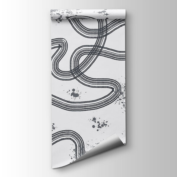 Black and white map of a race track