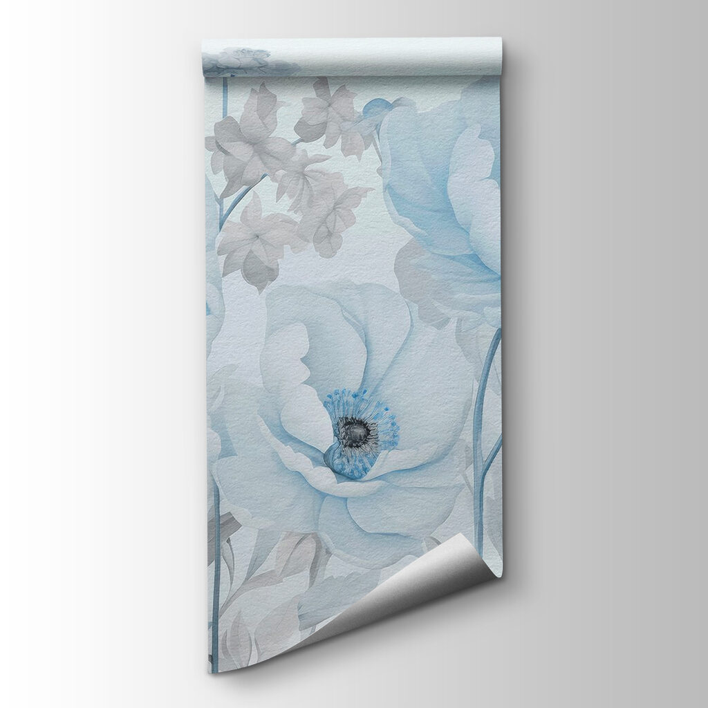 Painting of flowers on a white background