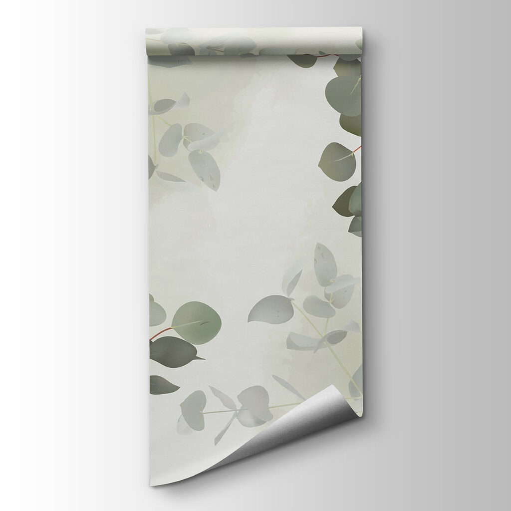 Soft greenery against a gentle backdrop