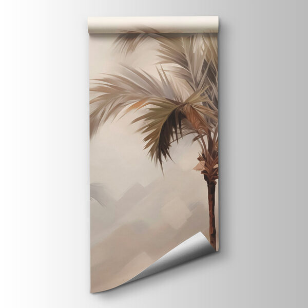 Palm trees in the fog